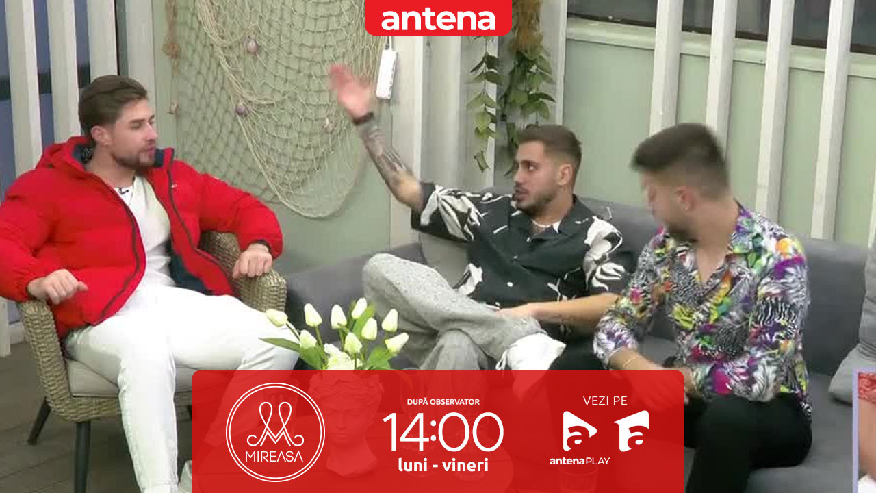 Mireasa sezonul 12, 10 noiembrie 2025. Ce au discutat băieții după controversată a Ștefanei