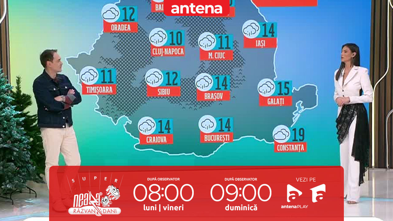 Super Neatza, 10 noiembrie  2025. Prognoza meteo cu Ramona Olaru: Temperaturile maxime se vor încadra între 10 şi 19 de grade