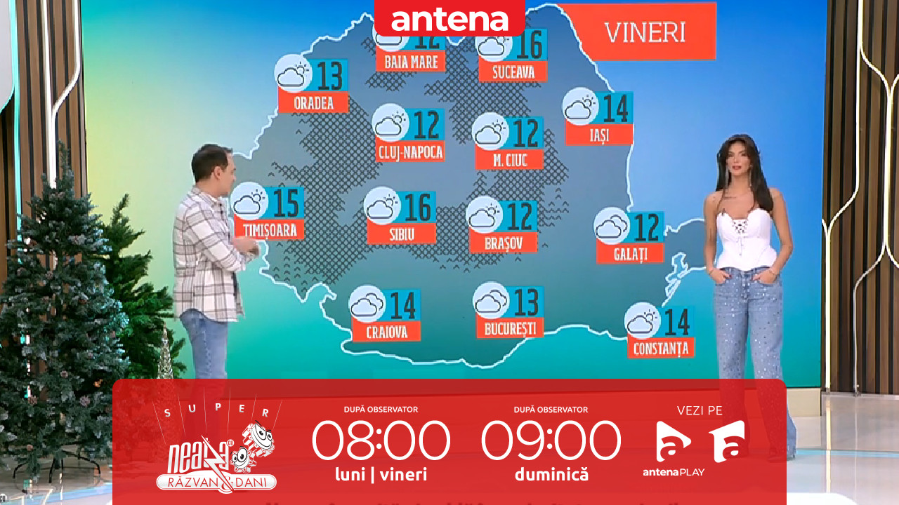 Super Neatza, 14 noiembrie  2025. Prognoza meteo cu Ramona Olaru: Vremea însorită și caldă în majoritatea regiunilor