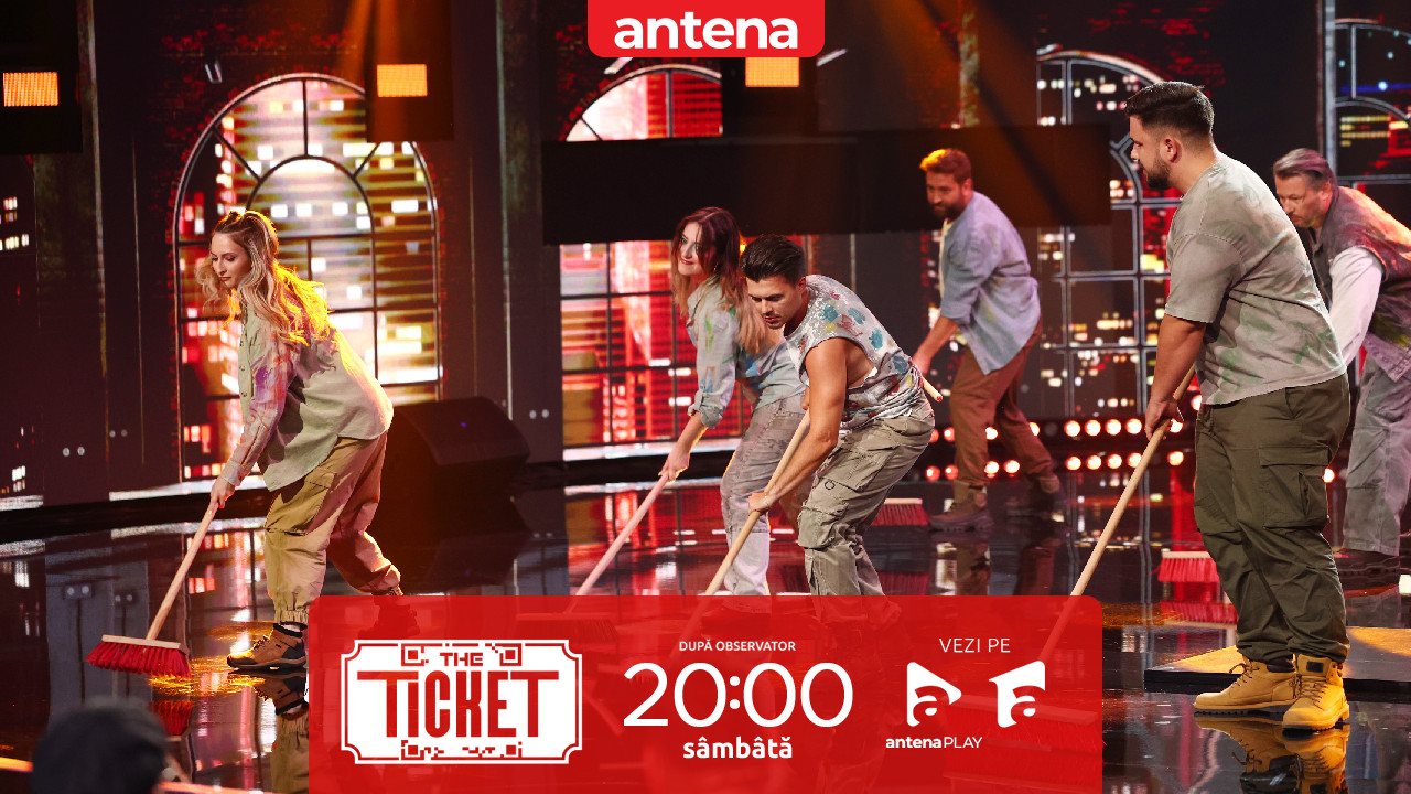 The Ticket, Sezonul 1, 15 noiembrie 2025. No Network, un moment unic pe scena show-ului! Au dansat cu măturile!