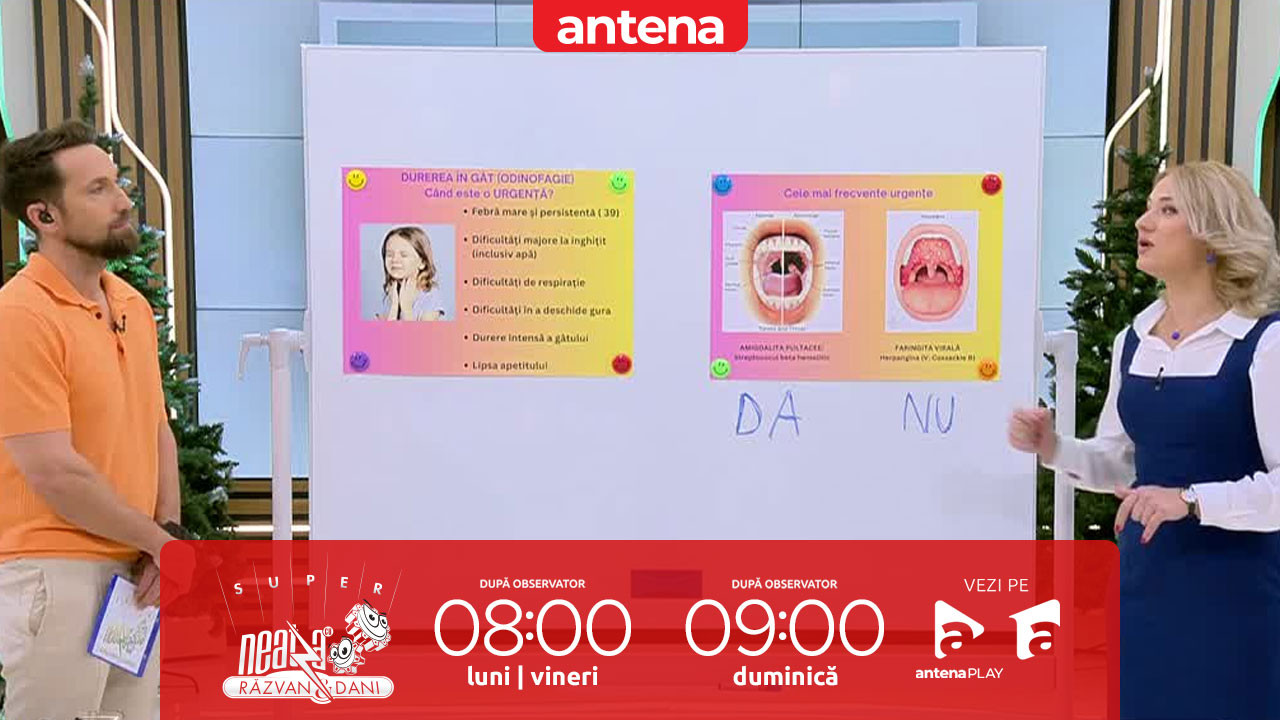 Super Neatza, 26 noiembrie 2025. Durerile în gât frecvente. Cauze şi soluții