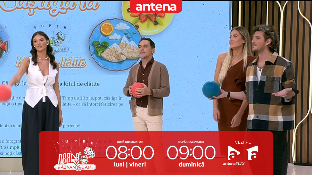 Super Neatza, 26 noiembrie 2025. Concursul Kitul de clătite. Cum s-a descurcat Daniela Naie