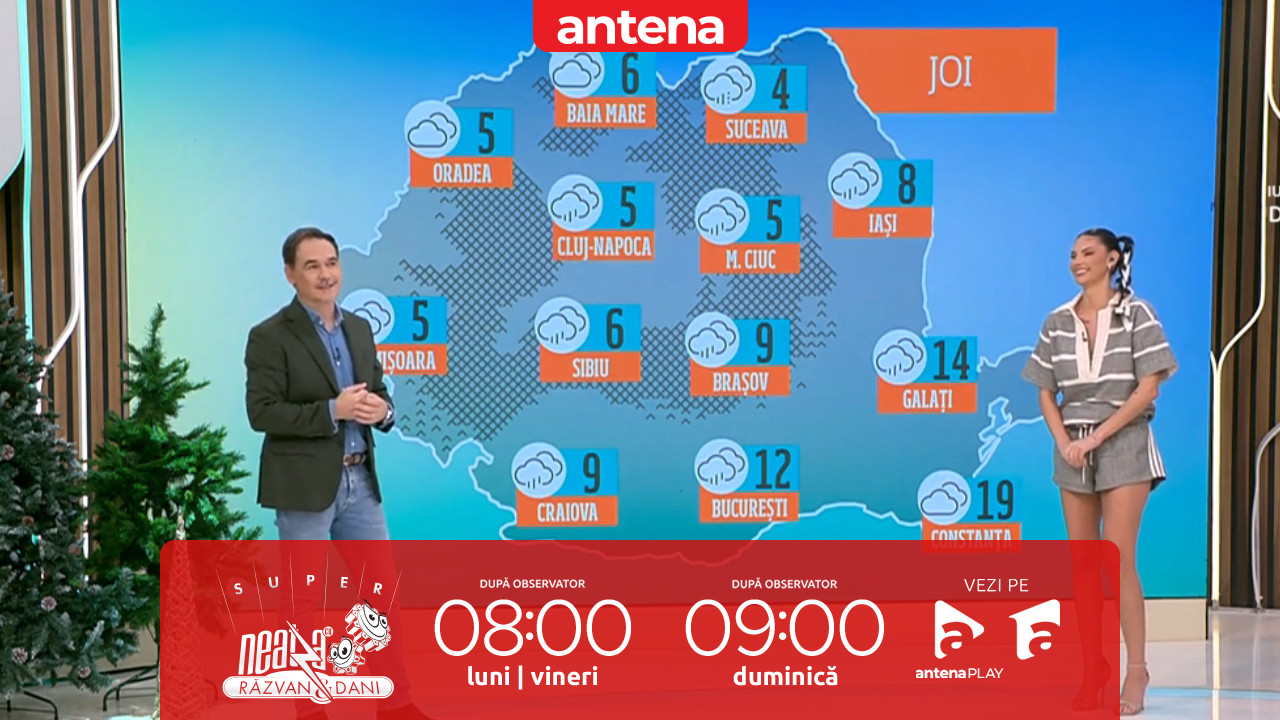 Super Neatza, 27 noiembrie 2025. Prognoza meteo cu Ramona Olaru: Cer acoperit și ploi în mare parte din țară