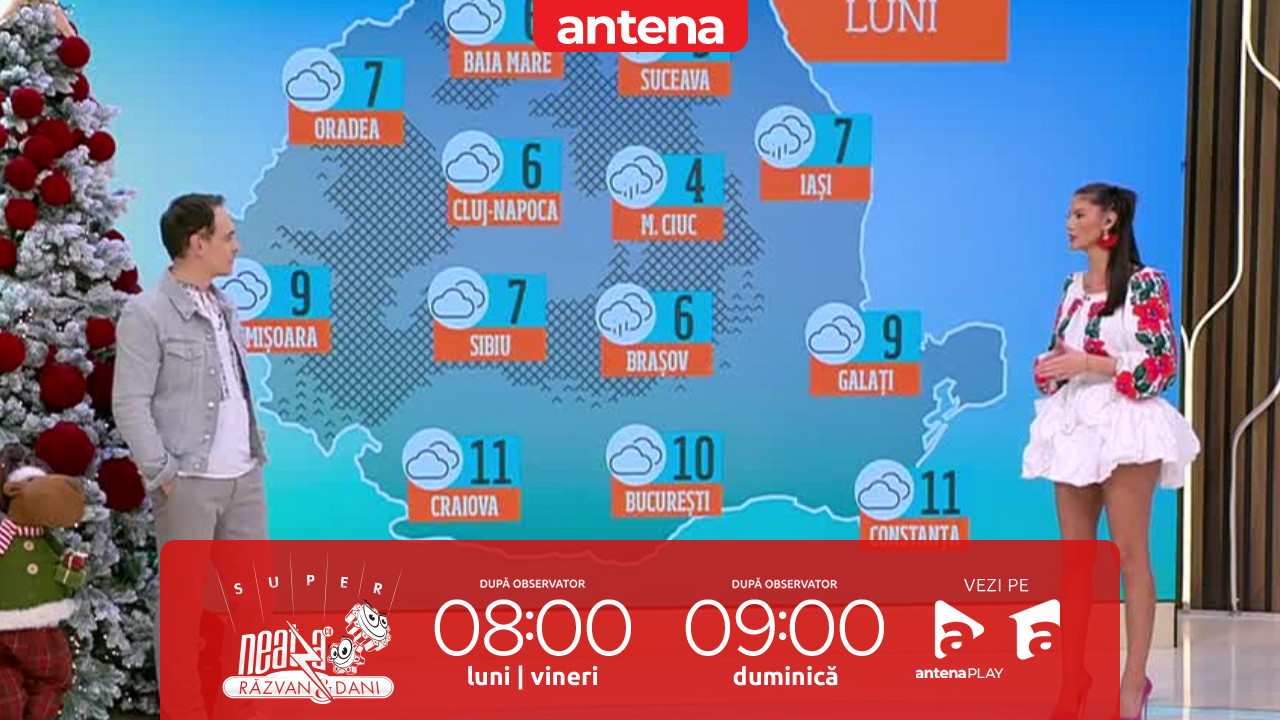 Super Neatza, 1 decembrie 2025. Cer mai mult noros și ploi slabe în nord-est și centru