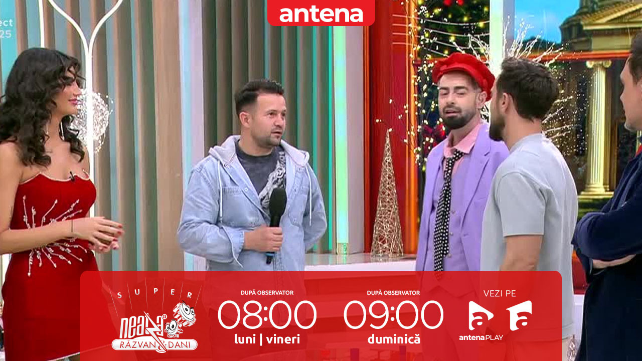 Super Neatza, 5 decembrie 2025. Moment plin de umor! Magicianul Robert Tudor este parodiat de Radu Bucalae