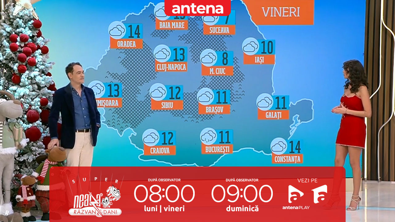 Super Neatza, 5 decembrie 2025. Prognoza meteo cu Ramona Olaru: Un este anunțat cod portocaliu de intensificări puternice ale vântului