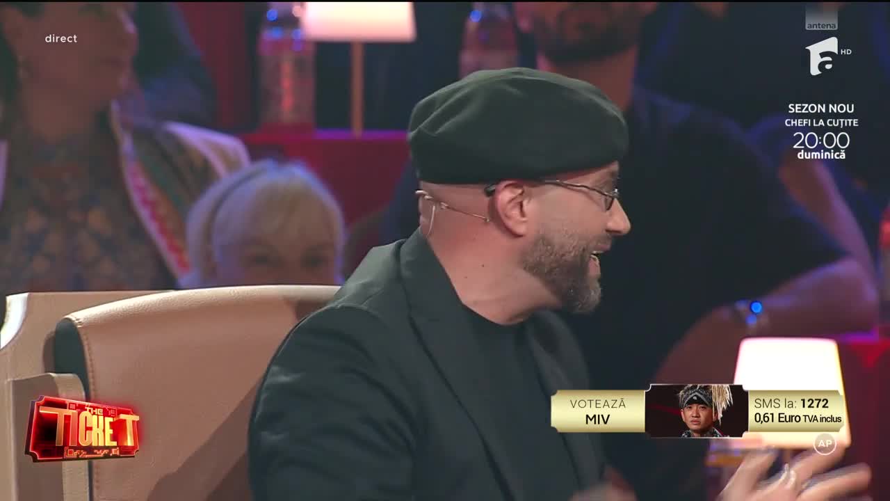 The Ticket, Sezonul 1, 6 decembrie 2025. MIV a impresionat juriul cu momentul său de lasere și lumini