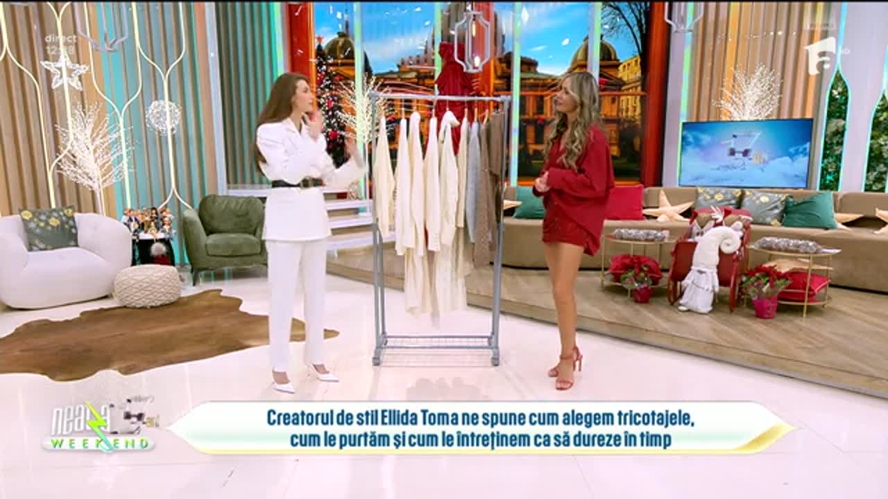 Neatza de Weekend, 7 decembrie 2025. Fashion Tips by Ellida Toma: Tricotajele, un must-have al sezonului rece