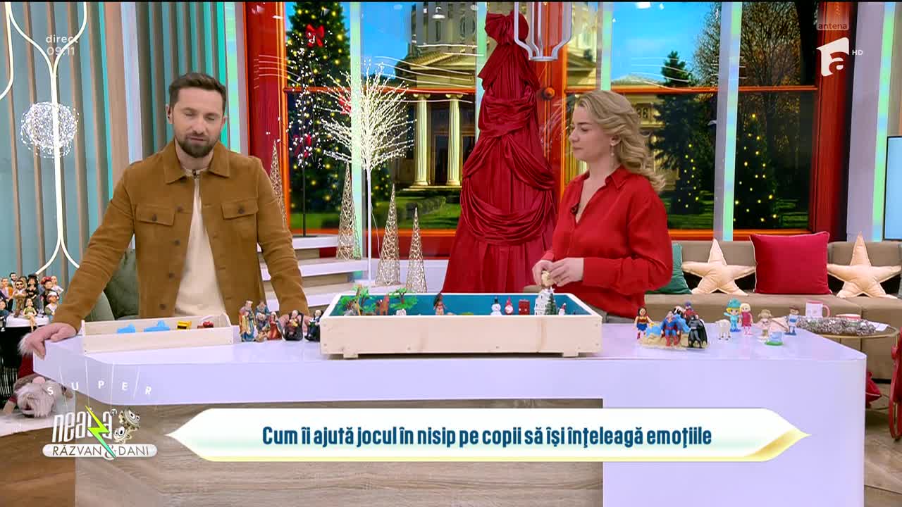 Super Neatza, 9 decembrie. Cum îi ajută jocul în nisip pe copii să își înțeleagă emoțiile