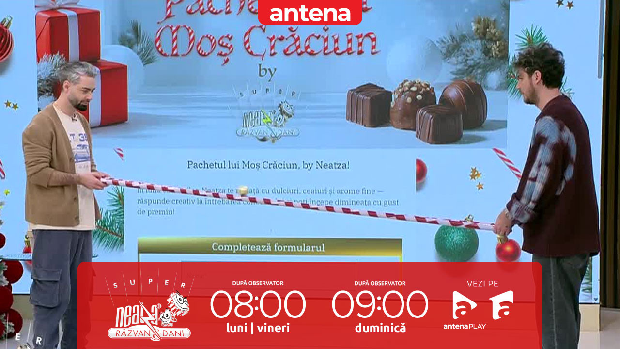 Super Neatza, 11 decembrie 2025. Concursul „Pachetul lui Moș Crăciun”! Ce a câștigat Nicoleta Pașcalău