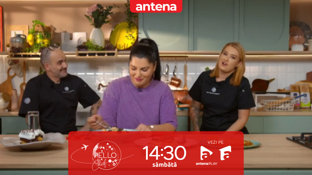 Hello Chef sezonul 10, 13 decembrie 2025. Chef Samuel și Roxana Blenche, o nouă provocare în bucătărie! Ce rețete au de gătit pentru Ioana State