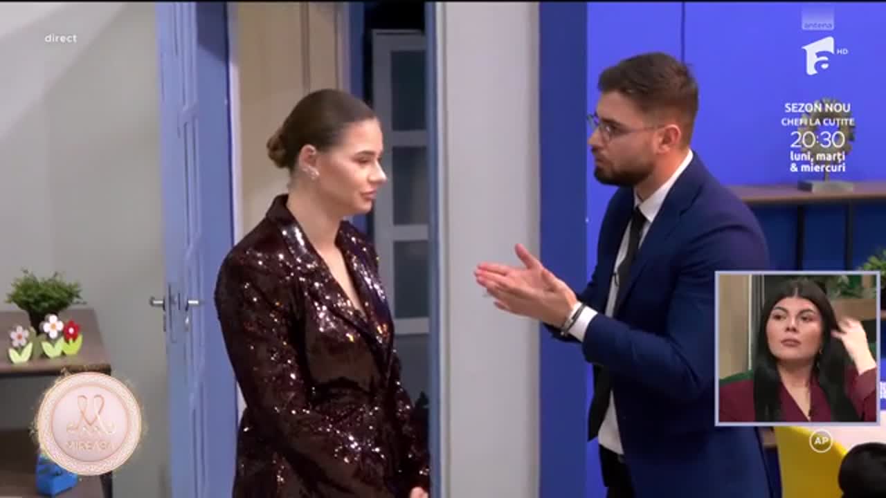 Mireasa sezonul 12, 15 decembrie 2025. Diana a luat &icirc;n calcul să părăsească emisiunea &icirc;n gală! Ce a discutat cu Sorin