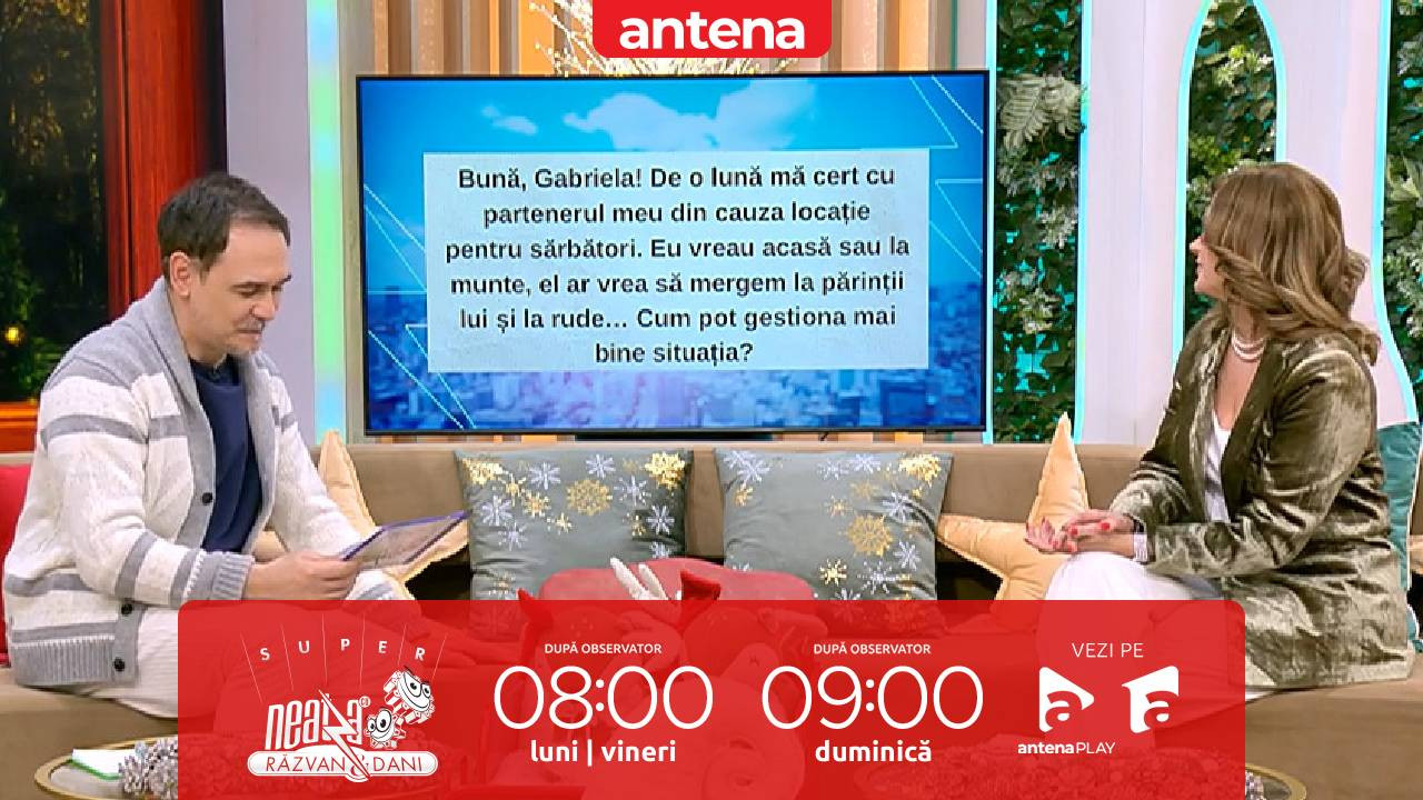 Super Neatza, 16 decembrie 2025. Cum gestionăm tensiunile din cuplu la alegerea locației de sărbători