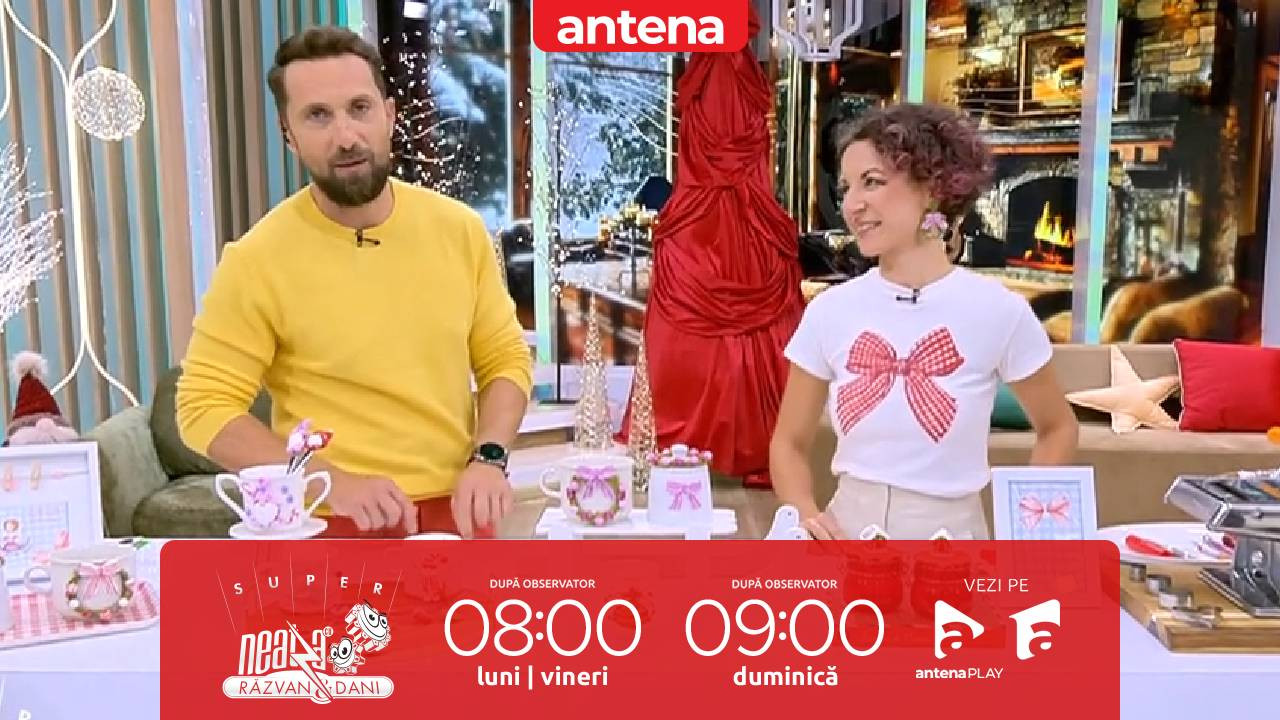 Super Neatza, 23 decembrie 2025. Decorațiuni de Crăciun din lut polimeric! Idei creative pentru acasă