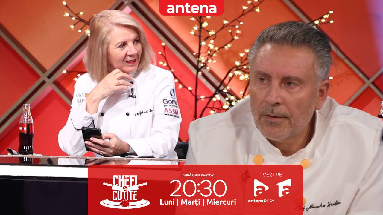 Finala Chefi la cuțite | Sezonul 16, 24 decembrie 2025. Mousse, tartă și choux, deserturile pregătite de finaliști spre a fi notate de invitați