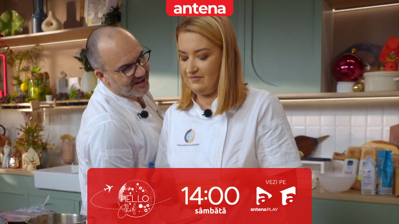 Hello Chef sezonul 10, 27 decembrie 2025. Chef Samuel și Roxana Blenche, o nouă provocare &icirc;n bucătărie! Ce rețete au de gătit pentru Paula Chirilă