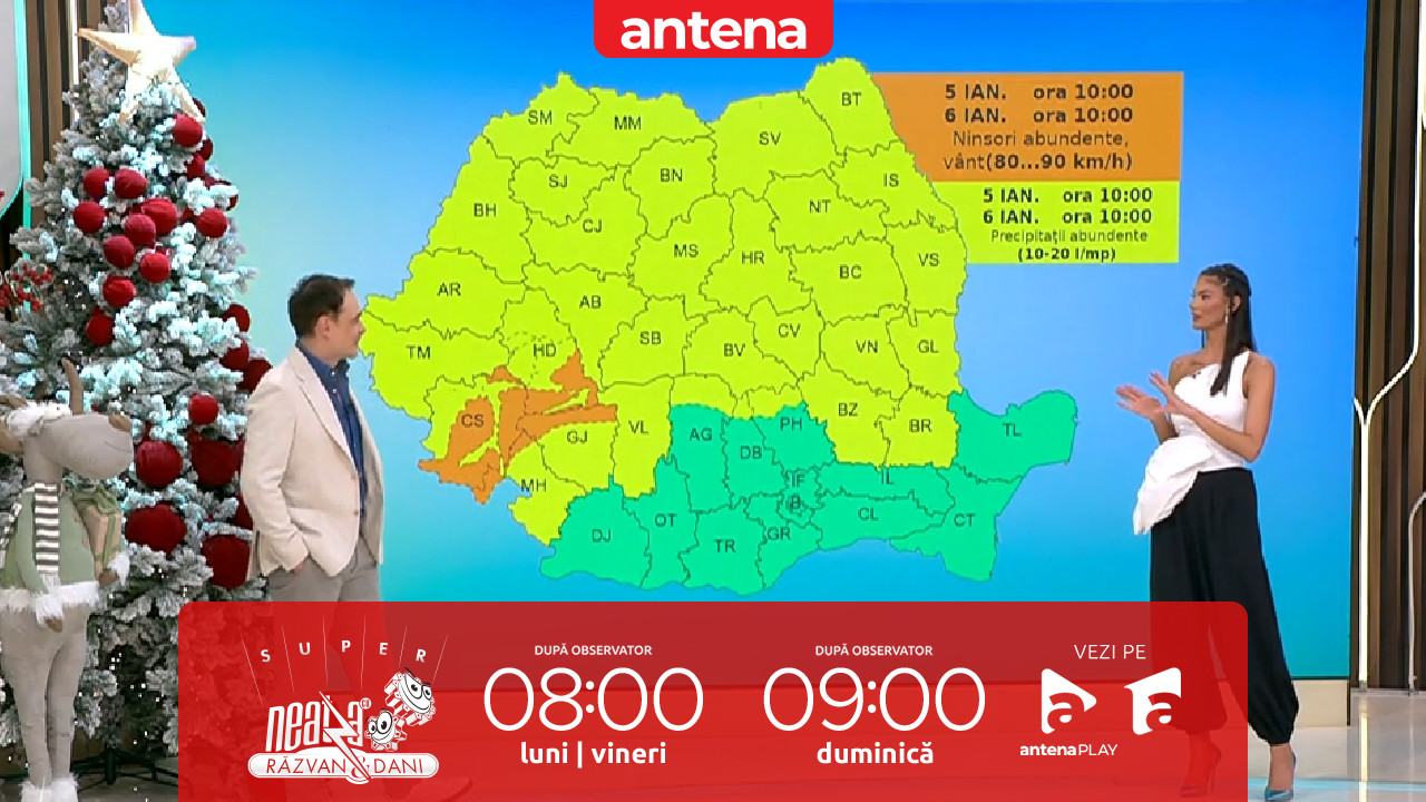 Super Neatza, 6 ianuarie 2026. Prognoza meteo cu Ramona Olaru: Vreme caldă &icirc;n mare parte din țară