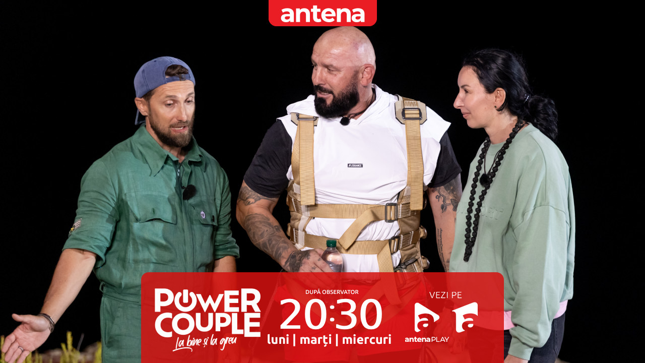 Power Couple Rom&acirc;nia, 5 ianuarie 2026. Cum s-a descurcat cuplul Cătălin și Luiza Zmărăndescu la proba de pedalat cu capul &icirc;n jos