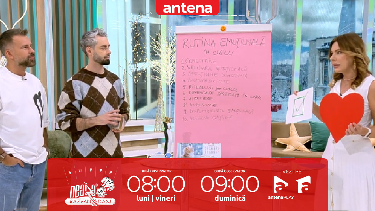 Super Neatza, 13 ianuarie 2026. Cum arată o rutină emoțională sănătoasă &icirc;n cuplu
