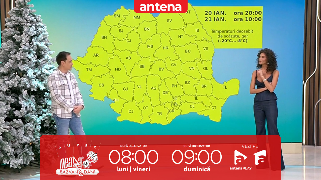 Super Neatza, 21 ianuarie 2026. Prognoza meteo cu Ramona Olaru: Soare și temperaturi pozitive &icirc;n mare parte din țară