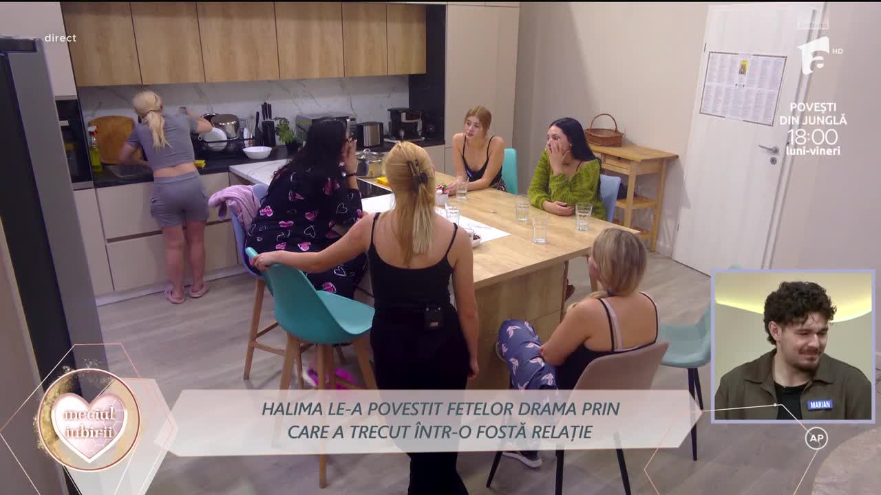 Mireasa sezonul 12, 21 ianuarie 2026. Halima le-a povestit fetelor cum a reușit să plece dintr-o relație violentă