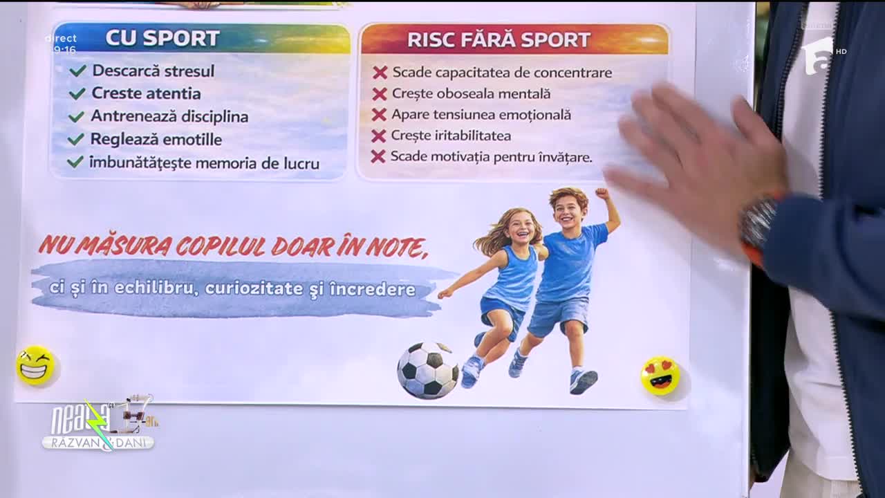 Super Neatza, 26 ianuarie 2026. Cum să organizezi ziua copilului și temele școlare astfel &icirc;nc&acirc;t să nu renunțe la a face sport
