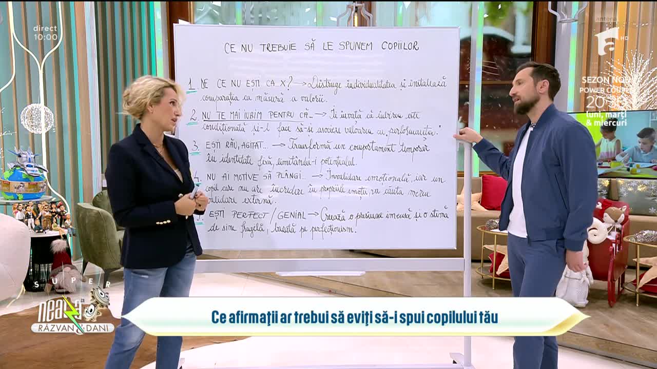 Super Neatza, 2 februarie 2026. Cinci fraze care limitează g&acirc;ndirea copilului