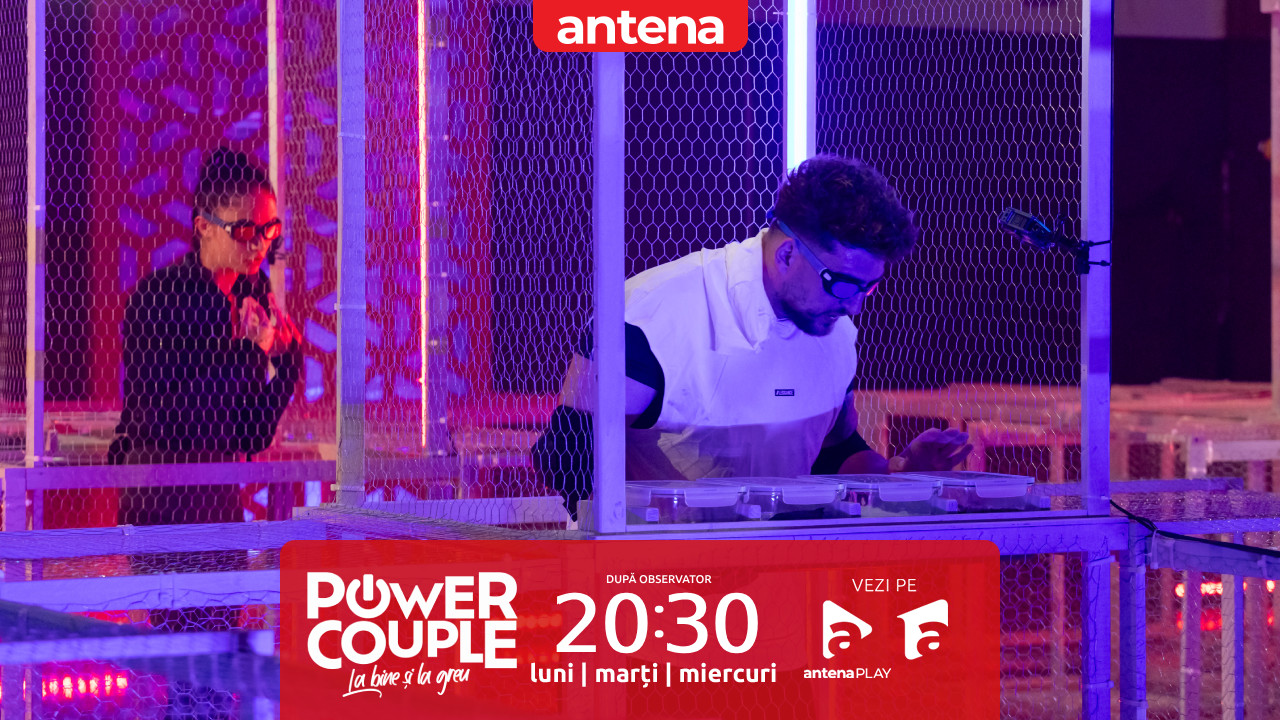Power Couple Rom&acirc;nia, 4 februarie 2026. Mădălin Șerban și Dilinca, provocare senzorială &icirc;n Labirintul simțurilor! Cum s-au descurcat