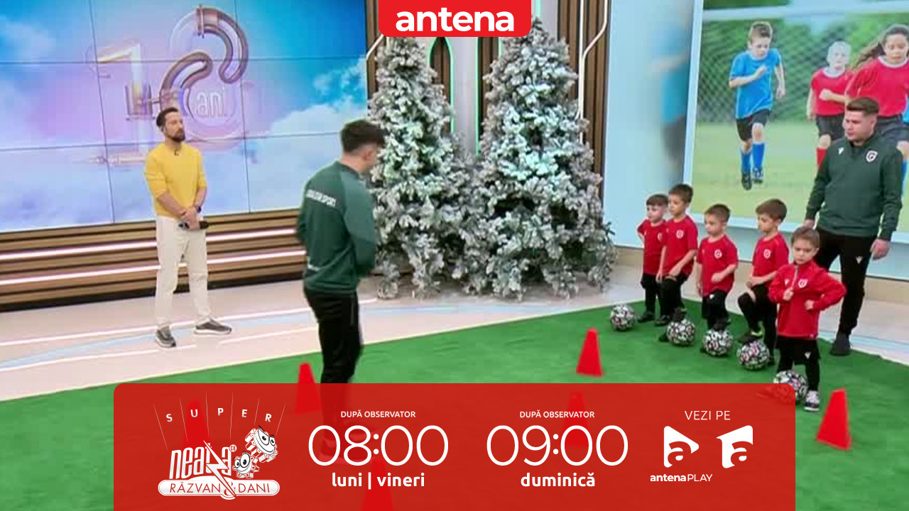 Super Neatza, 4 februarie 2026. Cum decurg antrenamentele de fotbal iarna, pentru copiii p&acirc;nă &icirc;n 6 ani