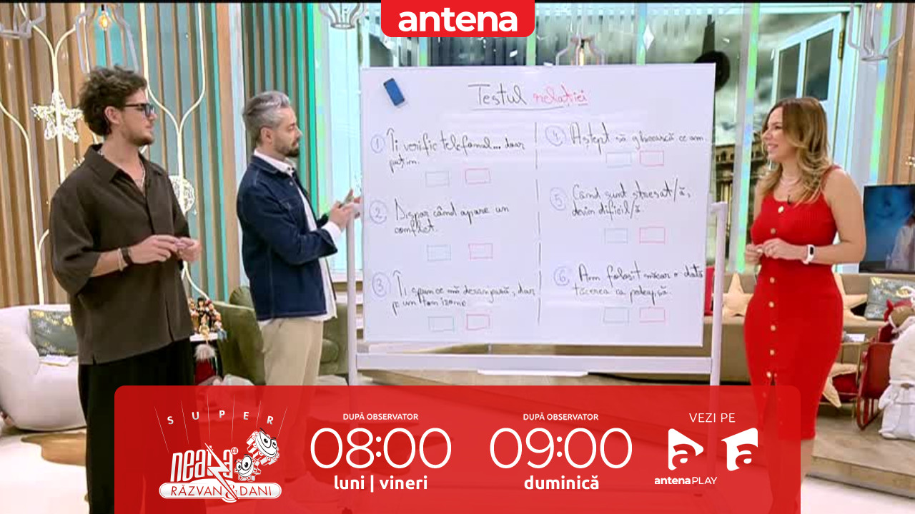 Super Neatza, 5 februarie 2026. Testul relației. C&acirc;t de bun eşti ca partener