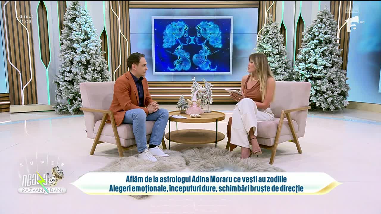 Super Neatza, 9 februarie 2026. Horoscop Săptăm&acirc;nal cu Adina Moraru: Ce ne pregătesc astrele pentru jumătatea lunii februarie