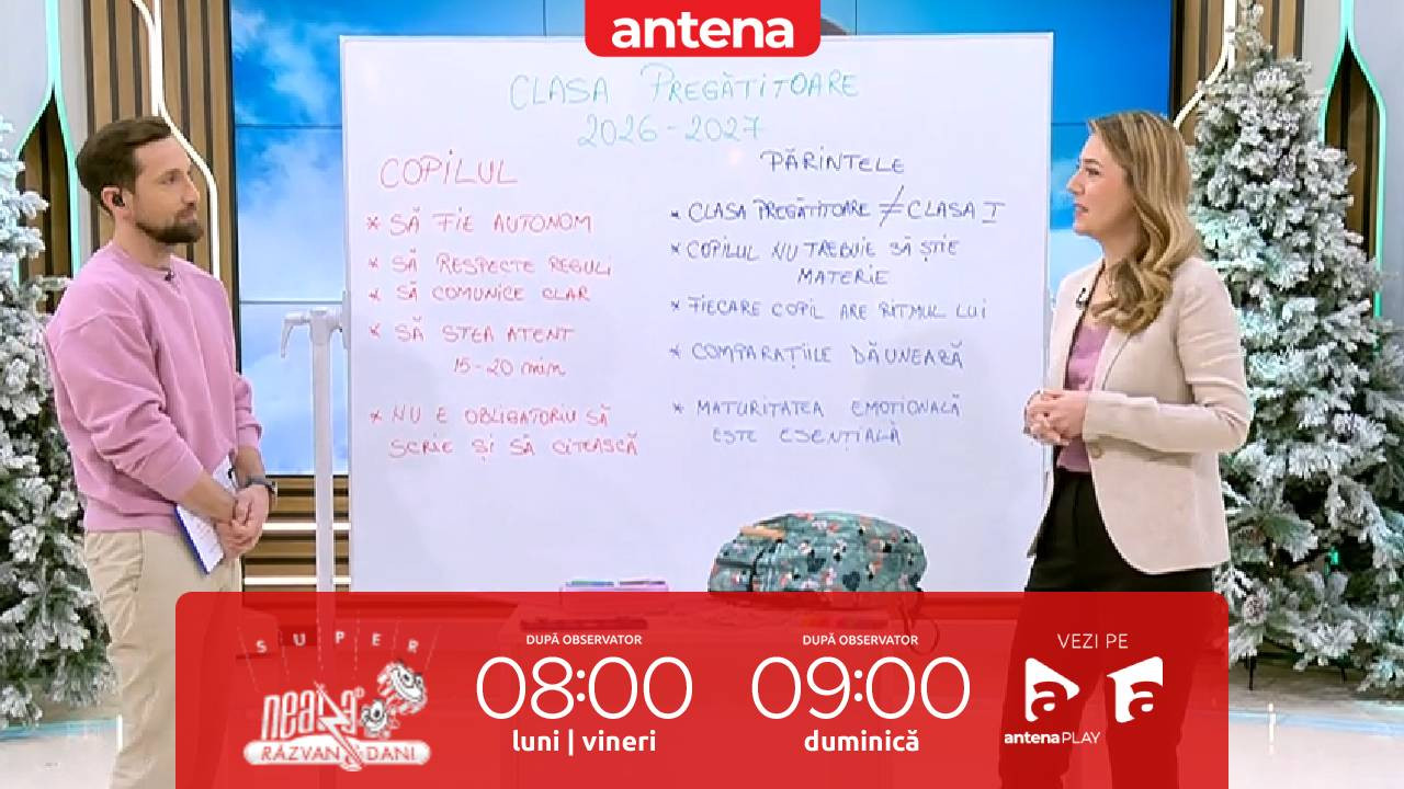Super Neatza, 10 februarie 2026. Cum știm c&acirc;nd este copilul pregătit să meargă la școală