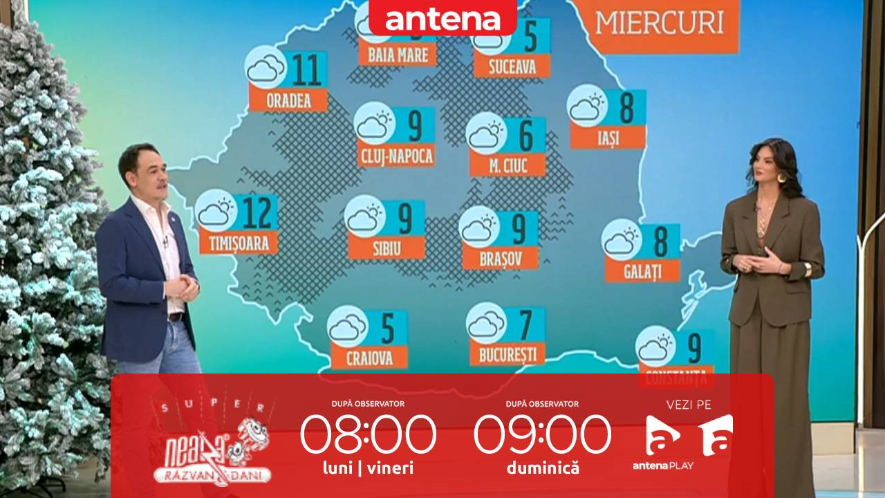 Super Neatza, 11 februarie 2026. Prognoza meteo cu Ramona Olaru: Vremea se &icirc;ncălzește!