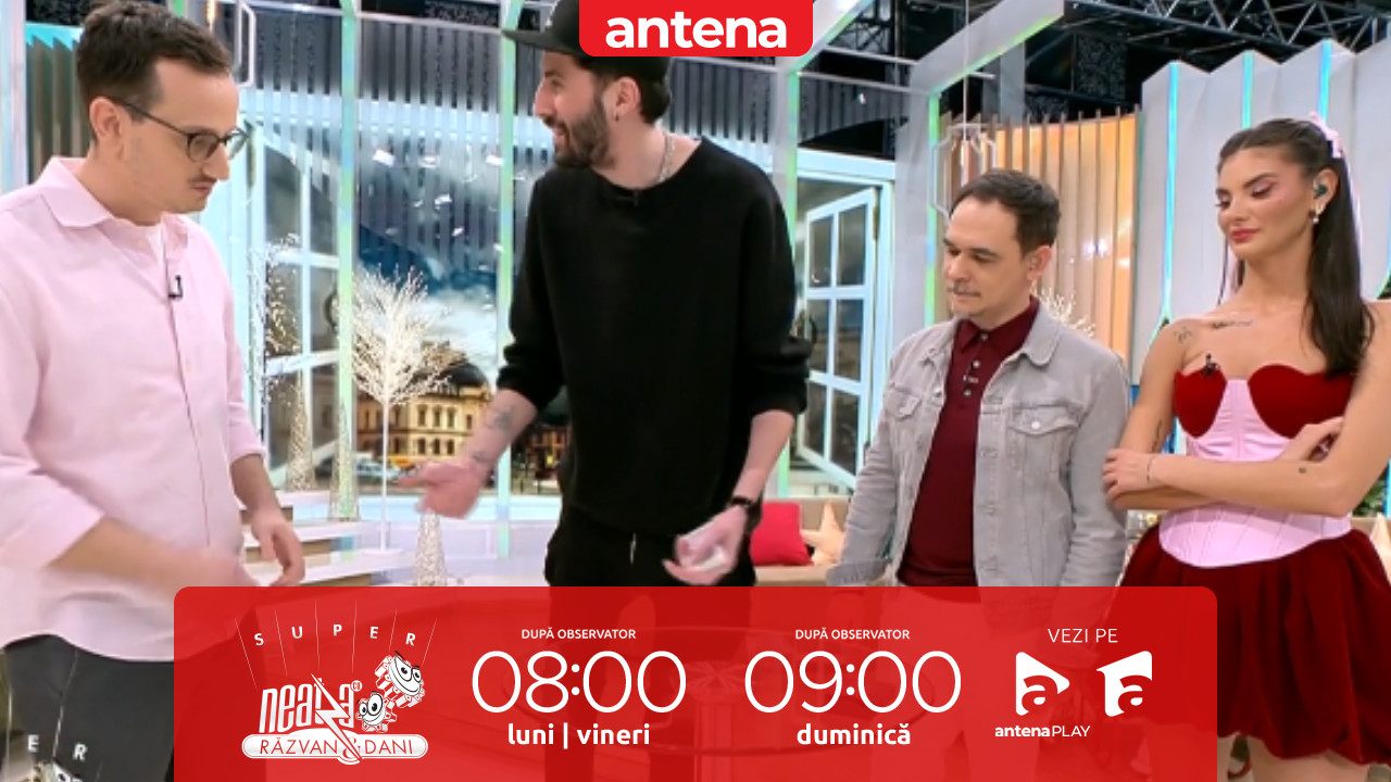 Super Neatza, 13 februarie 2026. Antonio, cel mai &icirc;nalt magician din Rom&acirc;nia, trucuri de senzație cu cărțile de joc