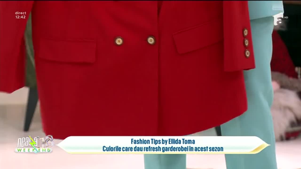 Neatza de Weekend, 15 februarie 2026. Fashion Tips by Ellida Toma: Culorile care dau refresh garderobei &icirc;n acest sezon