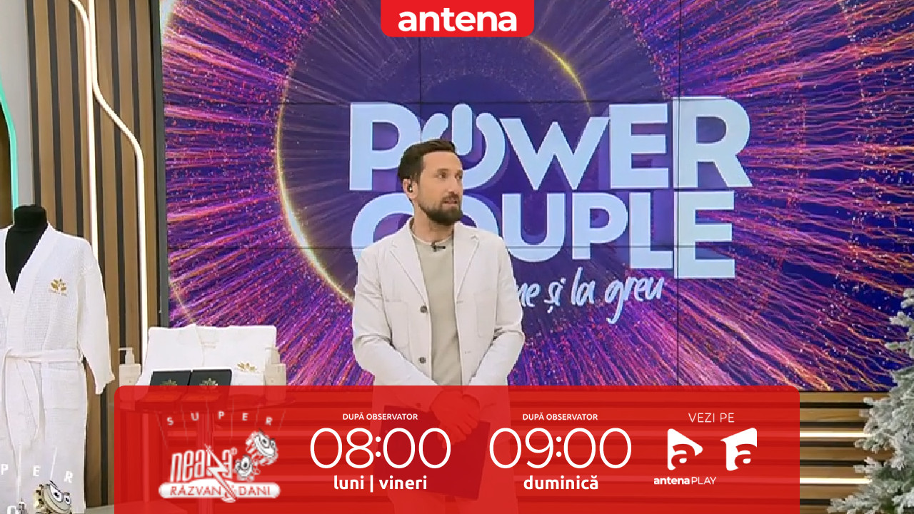 Super Neatza, 16 februarie 2026. Concursul "Power Couple. La bine și la premii!" Ce a c&acirc;știgat Alexandra Merca