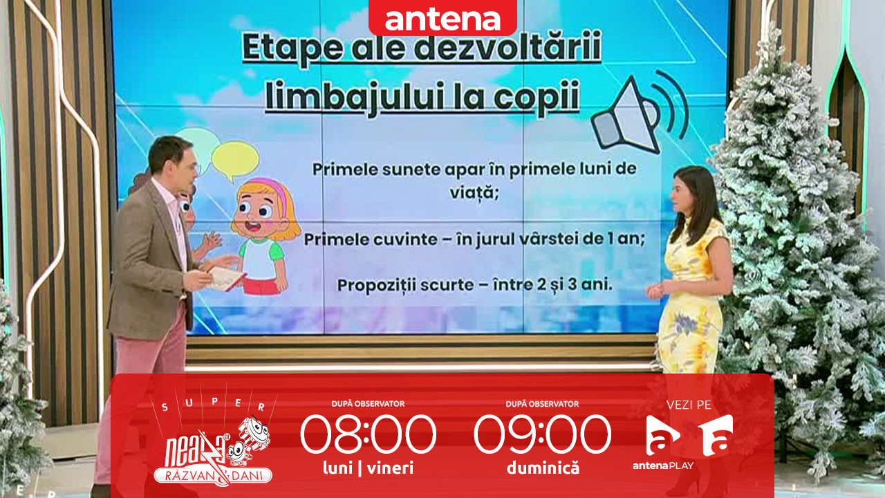 Super Neatza, 18 februarie 2026. Care sunt etapele obișnuite ale dezvoltării limbajului la copii