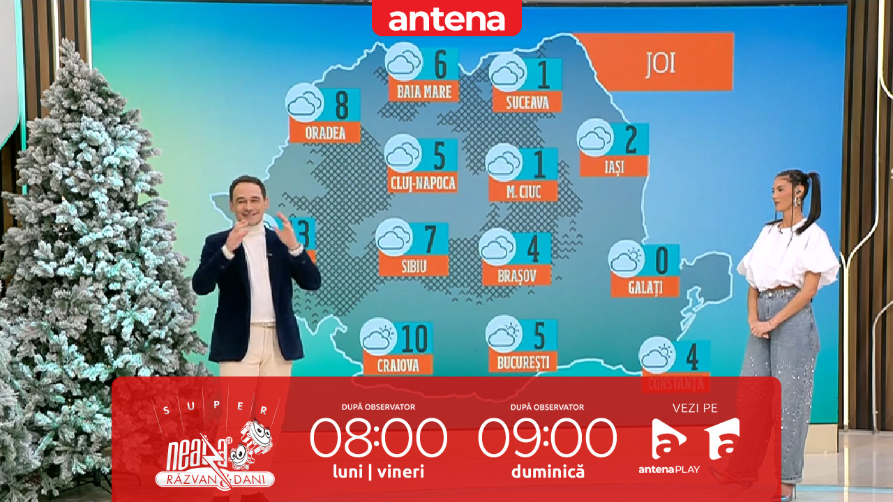 Super Neatza, 19 februarie 2026. Prognoza meteo cu Ramona Olaru: Vremea se &icirc;ncălzeşte &icirc;n toată țara