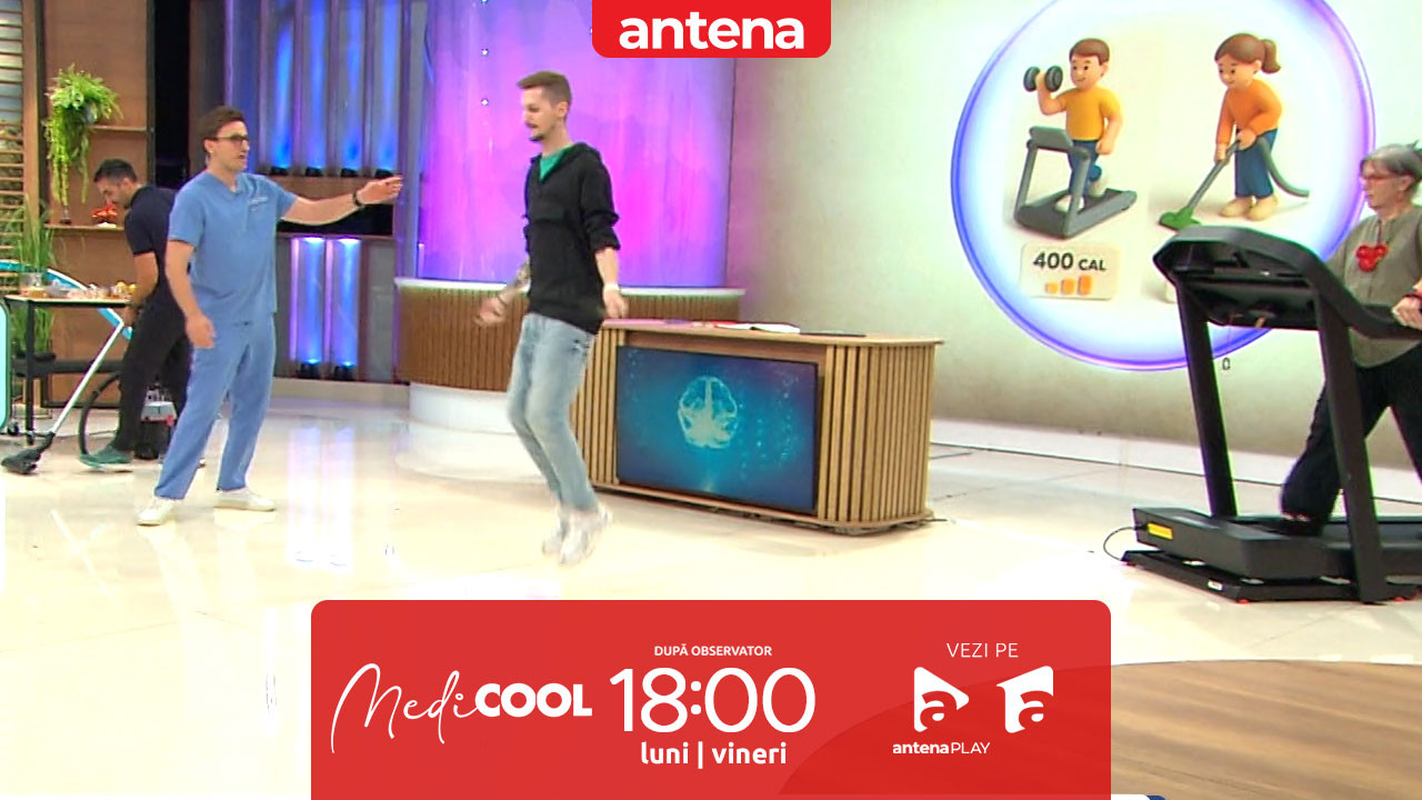 Medicool sezonul 9, 23 februarie 2026. C&acirc;t de eficiente sunt activitățile casnice pentru arderea caloriilor