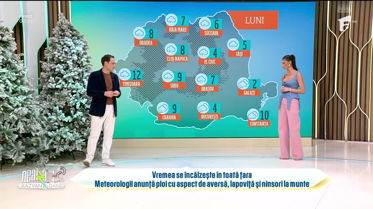 Super Neatza, 23 februarie 2026. Prognoza meteo cu Ramona Olaru: Vremea se &icirc;ncălzește &icirc;n țară!