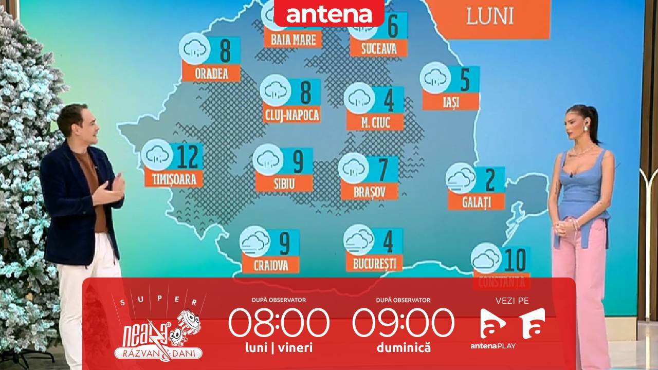 Super Neatza, 23 februarie 2026. Prognoza meteo cu Ramona Olaru: Vremea se &icirc;ncălzește &icirc;n țara!