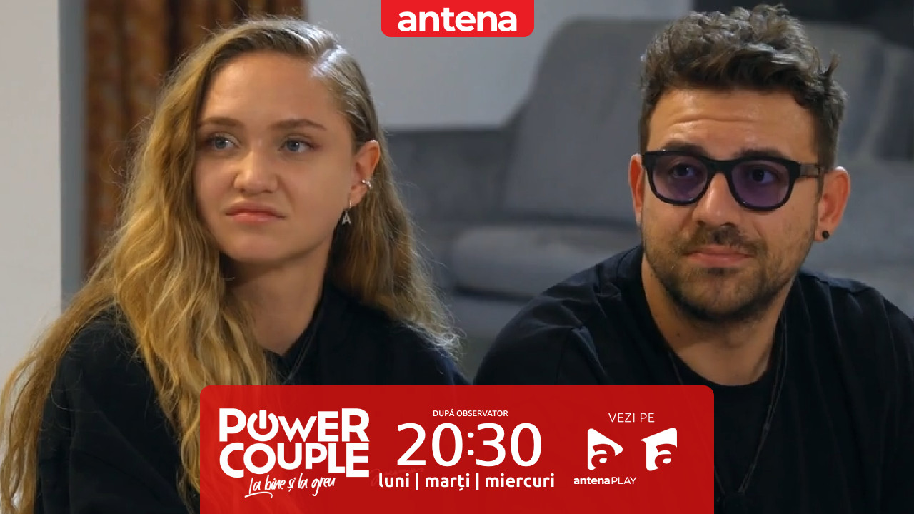 Cine c&acirc;știgă competiția! Nu rata următoarea ediție Power Couple Rom&acirc;nia, de la 20:30, pe Antena 1 și &icirc;n AntenaPLAY