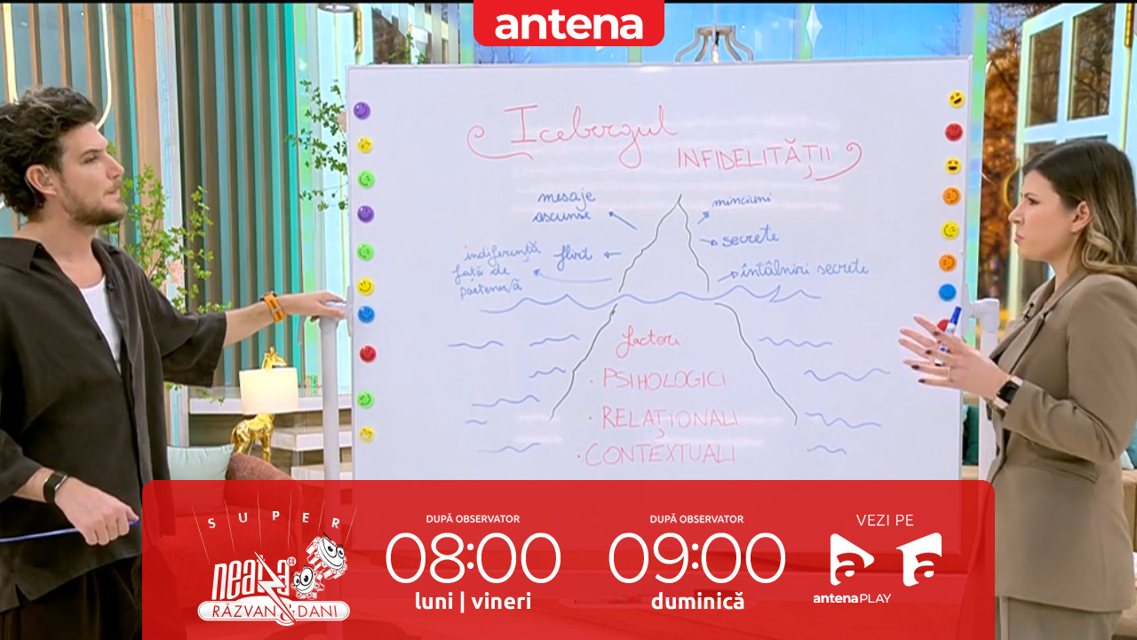 Super Neatza, 5 martie 2026. Icebergul infidelității. De ce se ajunge la trădare &icirc;n cuplu