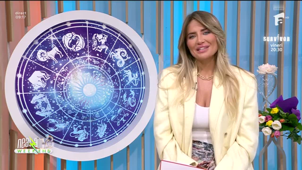 Neatza de Weekend, 8 martie 2026. Horoscopul zilei cu Adina Moraru: Balanțele primesc feedback pozitiv la locul de muncă