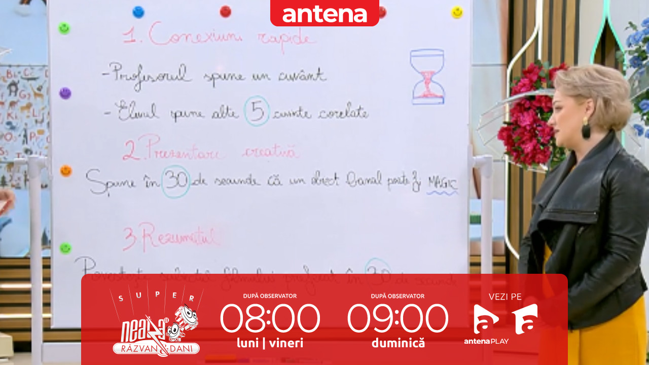 Super Neatza, 9 martie 2026. Exerciții care &icirc;i ajută pe elevi să vorbească liber și cursiv