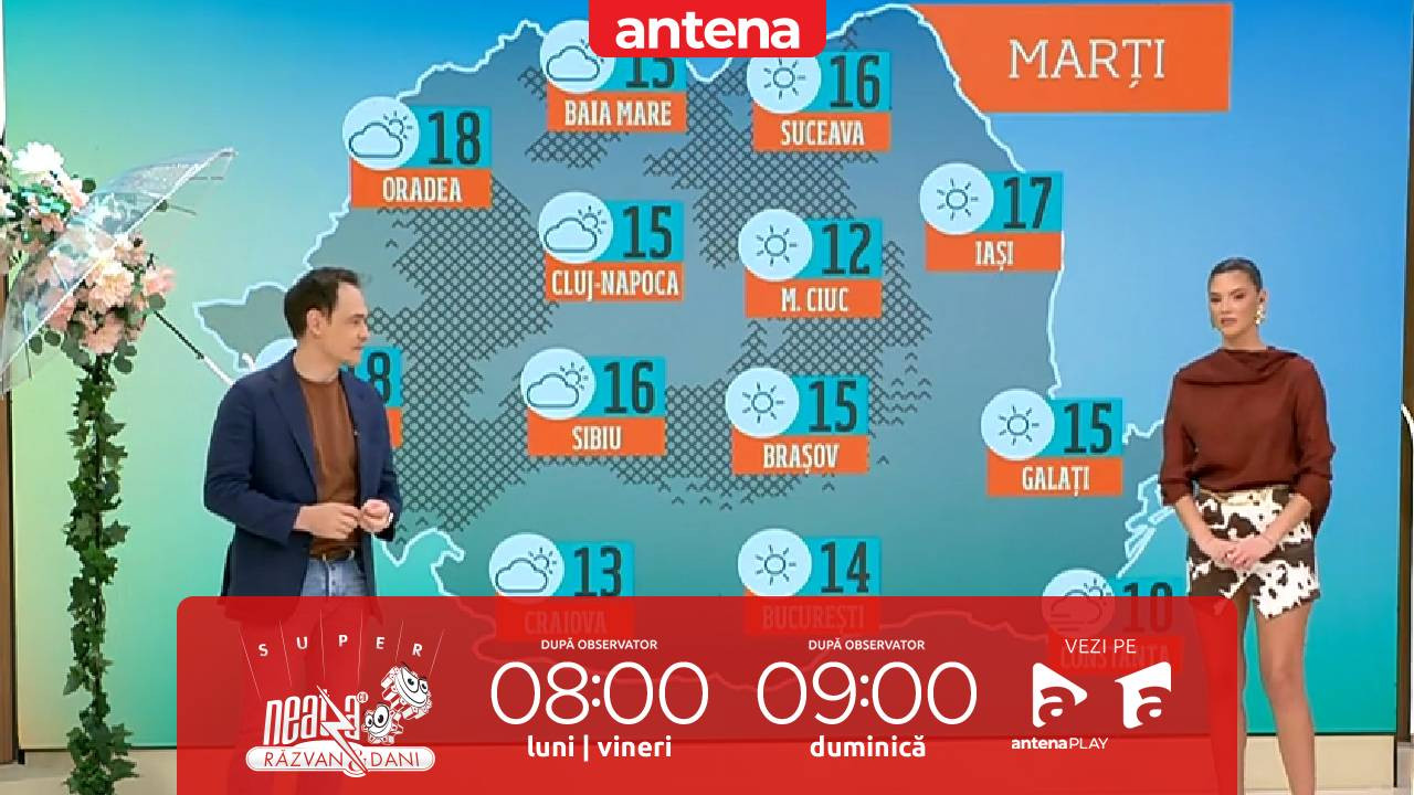 Super Neatza, 10 martie 2026. Prognoza meteo cu Ramona Olaru: Maximele termice pot ajunge p&acirc;nă la 19 grade