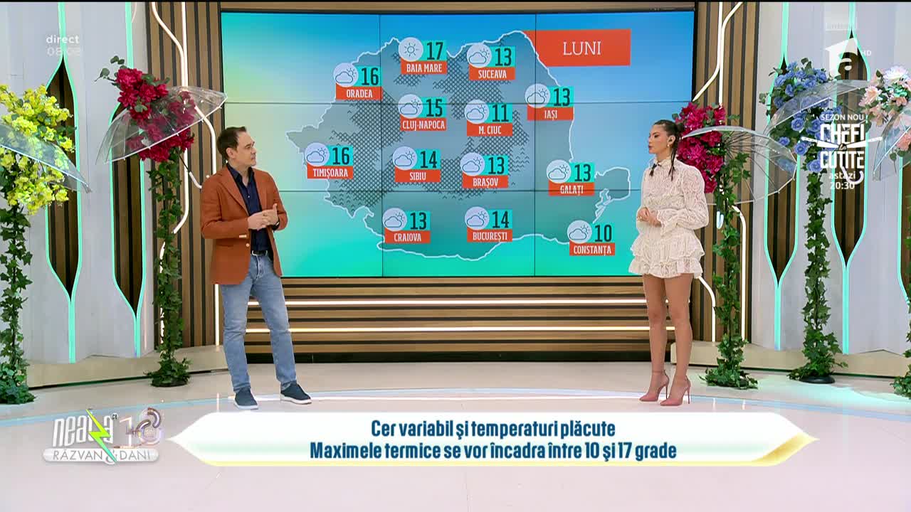 Super Neatza, 16 martie 2026. Prognoza meteo cu Ramona Olaru: Cer variabil şi temperaturi plăcute
