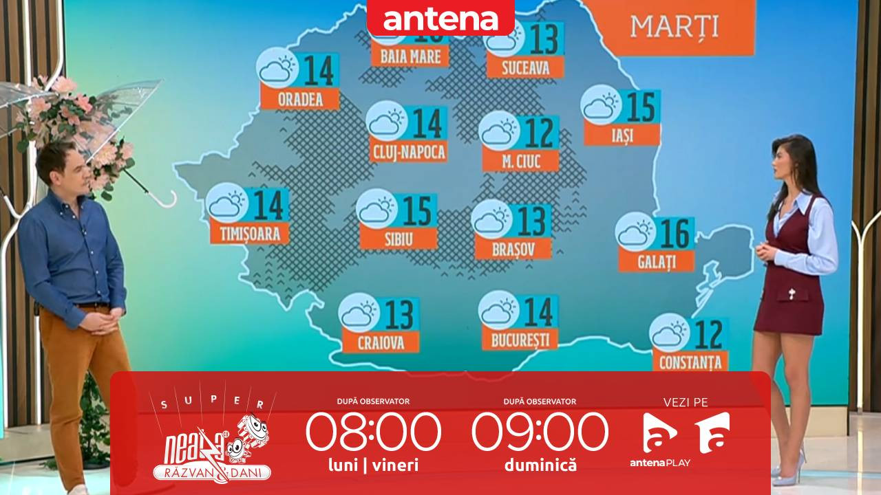 Super Neatza, 17 martie 2026. Prognoza meteo cu Ramona Olaru: Cer variabil și ploi slabe &icirc;n Banat și Crișana