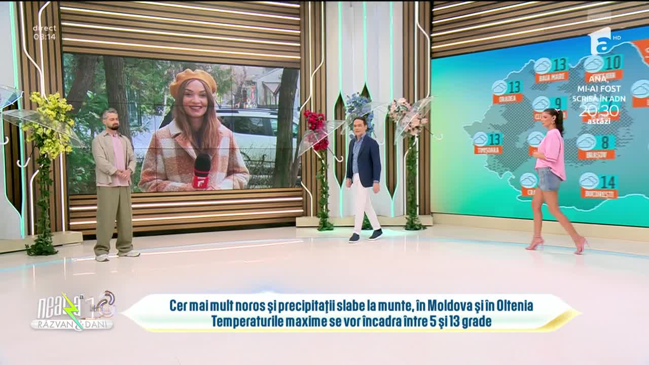 Super Neatza, 19 martie 2026. Prognoza meteo cu Ramona Olaru: Temperaturile maxime se vor incadra &icirc;ntre 5 şi 13 grade