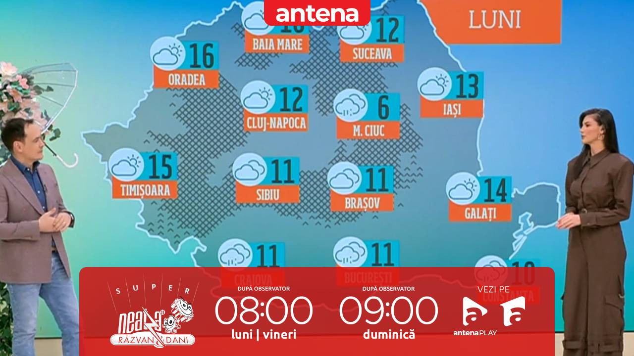 Super Neatza, 23 martie 2026. Prognoza meteo cu Ramona Olaru: &Icirc;nnorări și ploi slabe &icirc;n sudul țării!